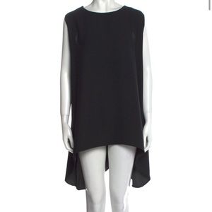 Super fun asymmetrical little black dress